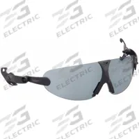 3M Clip-On Eyewear: Gray Lens Color, Anti-Fog/Scratch-Resistant, Suspension Mounting (MPN V902AF). Key specifications — Lens Color: Gray; Mounting Style: Suspension; Frame Color: Gray.