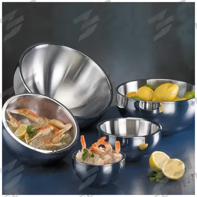 AMERICAN METALCRAFT Bowl: 54 oz Capacity, 8 in Dia, Stainless Steel - Serving Bowls