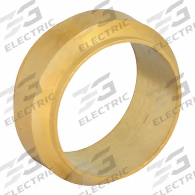 PARKER Compression Fitting Sleeve: 22 mm OD Fitting Size, Compression, Brass - Standard Sleeve Brass Compression Fittings