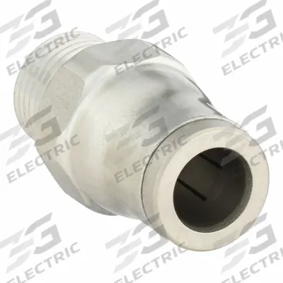 LEGRIS Push-Fit Adapter Fitting: 5/16 in OD x 1/8 in Pipe Size, Push-to-Connect x MNPT - Stainless Steel Tube Fittings