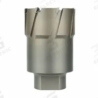 MILWAUKEE Annular Cutter: 5 in Cutter Dia, 2 in Max Cutting Dp, Pilot Pin Included, Bright, Carbide (MPN 49-57-5000). Key specifications — attr253884: Yes; attr253885: Bright; attr253886: Carbide; attr253888: Fractional Inch; attr277149: MILWAUKEE.
