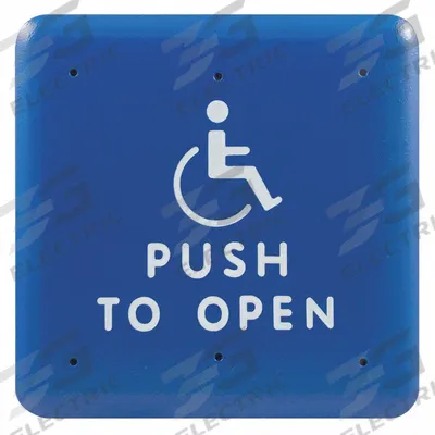 BEA Exit Push Button: 4 3/4 in Ht, 5/8 in Dp, 4 3/4 in Wd, ADA Compliant - Push-to-Exit Buttons