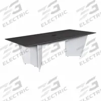 REGENCY Conference Table: Rectangle, Laminate/Melamine, Ash Gray, 96 in Overall Lg, 48 in Overall Wd (MPN ACT9648AGWH). Key specifications — attr987891: Traditional Leg; attr987894: Melamine; attr987867: PVC; attr987857: REGENCY; attr987872: Laminate.