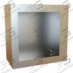 HAMMOND Electrical Enclosure: Stainless Steel, 20 in x 20 in x 10 in, NEMA 12/13/3R/4/4X, Hinged (MPN EN4SD202010WSS). Key specifications — Brand: HAMMOND; Closure Method: 1/4-Turn Latch; Enclosure Material: Stainless Steel; Knockouts: Not Included.