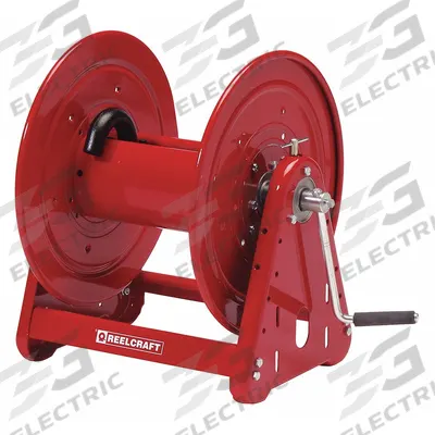REELCRAFT Hand Crank Hose Reel: 100 ft (3/4 in I.D.), 17 3/4 in L x 25 3/4 in W x 20 1/4 in H - Standard Multipurpose Hand-Crank Hose Reels with Gooseneck