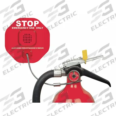 SAFETY TECHNOLOGY INTERNATIONAL Fire Extinguisher Alarm: Extinguisher Alarm with 12 VDC Powered - Fire Extinguisher Alarms