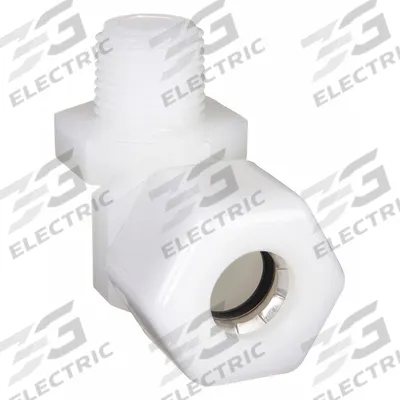 PARKER Compression Fitting Elbow: 1/4 in OD x 1/4 in Pipe Size, Compression x MNPTF - General Purpose Nylon Compression Fittings