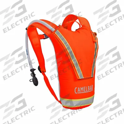 CAMELBAK Hydration Pack: Orange, 2.5 L Fluid Capacity, 14 5/8 in Overall Lg - High-Visibility Hydration Packs