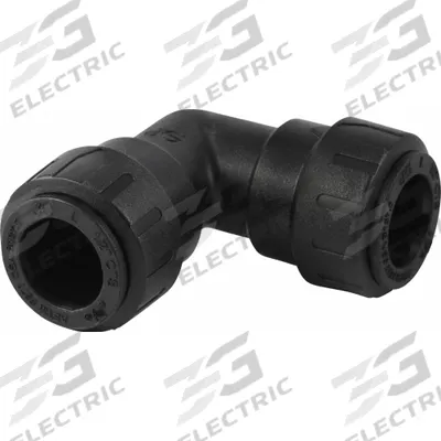 SHARKBITE Push-Fit Elbow Fitting: 1/2 in Pipe x 1/2 in Pipe Size - Twist-Release Polymer Push-to-Connect Tube Fittings