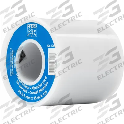 PFERD Abrasive Cord: 2.1 mm x 15 m, Aluminum Oxide