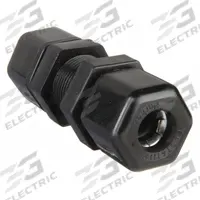 PARKER Compression Fitting Union: Bulkhead, 1/4 in OD x 1/4 in OD Size, Compression x Compression (MPN P4BU4). Key specifications — Standards: NSF/ANSI 51; Brand: PARKER.