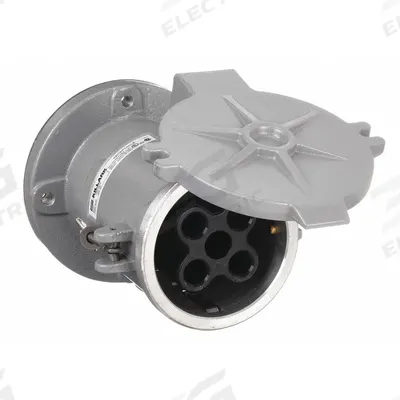 HUBBELL Pin and Sleeve Receptacle: Gray, 250V DC/600V AC, Three Phase, 200 A, 4 Pole - Watertight Receptacles