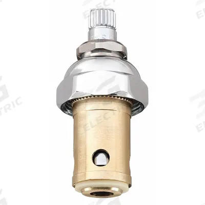 T&S BRASS Cartridge Assembly: For Quarter-Turn Eterna Spindle Series, Use with Hot/Cold Water - Compression Faucet Cartridges