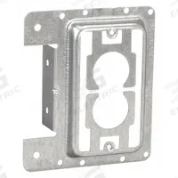 NVENT CADDY Communication Mounting Bracket: Steel, Silver, For 1 Gangs, 4 in Overall Wd (MPN MP1S). Key specifications