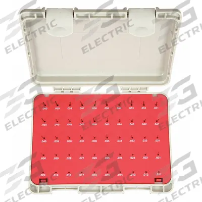 VERMONT GAGE Black Oxide-Coated Pin Gauge Set: Go (Plus), 0.011 in to 0.06 in - Go (Plus) Pin Gauge Sets - Black Oxide Finish