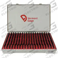 VERMONT GAGE Black Oxide-Coated Pin Gauge Set: No-Go (Minus), 5.01 mm to 9.99 mm, ZZ Tolerance Class (MPN 902400300). Key specifications — attr1182478: VERMONT GAGE; attr1182465: ZZ; attr1182466: +/-0.00020 in.