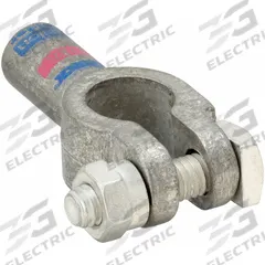 FUSION Battery Terminal: Straight, Solder, 1 ga, 2 ga, Purple Color, Negative, Copper/Tin (MPN 406301N). Key specifications — Contact Material: Copper; Alignment: Straight; Color Code: Purple; Connection Type: Solder; Gauge: 1 ga, 2 ga; Polarity: Negative; Brand: FUSION.