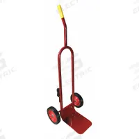 APPROVED VENDOR Cylinder Hand Truck: 100 lb, Single, 1 Cylinder, 8 in W x 10 in D Nose Plate (MPN 8D060). Key specifications — Brand: APPROVED VENDOR; Color: Red; Securing Mechanism: Strap.