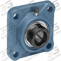 TRITAN 4 Bolt Flange Bearing: Radial Ball, 1 3/16 in Bore, Cast Iron, Eccentric Collar, Square (MPN HCFU206-19). Key specifications — Bore Type: Cylindrical; Brand: TRITAN; Lubricant Material: NLGI #2 Equivalent; Mounting Bolt Size: 3/8 in; System of Measurement: Inch.