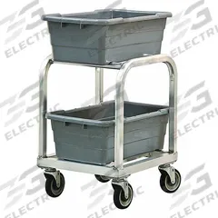 NEW AGE Bin Cart: 350 lb Max Load Capacity, 6 Bins, 16 in Compatible Bin Dp, 25 in Compatible Bin Lg (MPN 1263). Key specifications — Brand: NEW AGE; NSF Certified: Yes.