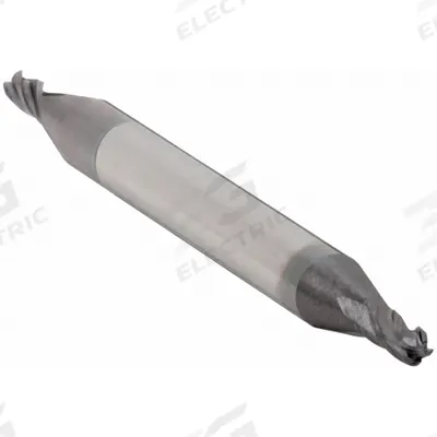 APPROVED VENDOR Ball End Mill: Carbide, AlTiN Coated, Double End, 4 Flute, 3/64" Mill Dia - Double-End Carbide Ball End Mills
