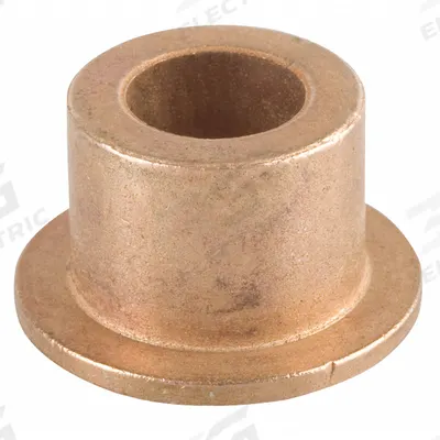 BUNTING BEARINGS Flanged Sleeve Bearing: Bronze, SAE 841, 1/2 in Bore, 3/4 in OD, 1/2 in Lg - Lubricated Low-Speed Metallic Flanged Sleeve Bearings