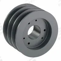 APPROVED VENDOR V-Belt Pulley: C55, 3 Groove, 5.9 in OD, Bushed Bore, SD, For C/CX Belt Section (MPN 3C55SD). Key specifications — attr1318293: C55; attr1318301: 5.5 in (C); attr1318291: C or CX.