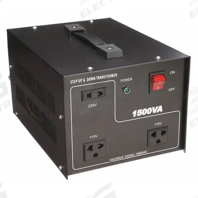 APPROVED VENDOR Step Up/Step Down Voltage Converter: 1.5 kVA Power Rating, Single Phase - International Voltage Converters