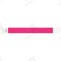 ID Wristband: No Legend, 10 in Overall Lg, 1 in Overall Wd, Tyvek®, Pink, 500 PK (MPN T2-07). Key specifications — attr1126094: Pink.
