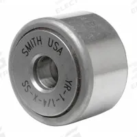 SMITH BEARING Yoke Roller: 1 in Roller Dia, Std, 1 Row, Dbl Sealed, Flat, Stainless Steel (MPN YR-1-X-SS). Key specifications — Duty Type: Standard; System of Measurement: Inch; Brand: SMITH BEARING.