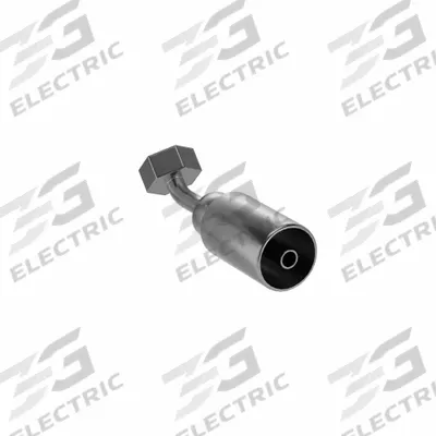 KURT Hydraulic Crimp Fitting: Carbon Steel, 45° Elbow, -4 For Hose Dash Size - Kurt Crimp Hydraulic Hose Fittings with ORS Connection