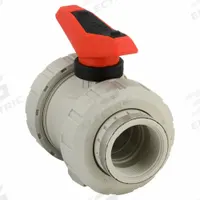 GF PIPING SYSTEMS Manual Two-Way Ball Valve: 2 in, Polypropylene, Straight, FNPT x FNPT, Two-Piece (MPN 167546327). Key specifications — Brand: GF PIPING SYSTEMS; Handle: Lever.