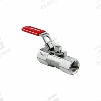 HAM-LET Manual Two-Way Ball Valve: 1/2 in, Stainless Steel, Straight, FBSPP x FBSPP - Straight-Body Stainless Steel Ball Valves