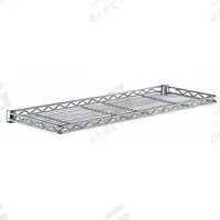 METRO Wire Cantilever Shelf: 42 in x 12 in, 1 Shelves, Split Sleeve, 150 lb Load Capacity, Dry (MPN 1242CSNC). Key specifications — NSF Approved: Yes; Recommended Environment: Dry; Material: Steel; Brand: METRO; Color: Silver; Finish: Chrome; NSF Approval: NSF Approved.