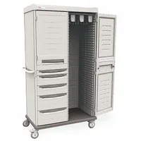 METRO Catheter Storage Cabinet: 43 in x 25 in x 76 in, 3 Shelves, 5 Drawers, 2 Doors, Taupe (MPN SXRD76MCATH2). Key specifications — Cabinet Color: Taupe; Brand: METRO.