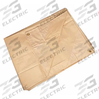 APPROVED VENDOR Tarp: 9.5 ft Lg, 7.33 ft Wd, Heavy Duty, 20 mil, Vinyl, Tan, 18 oz/sq yd - Vinyl Tarps