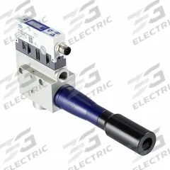 SCHMALZ Multistage Compact Ejector: 323 lpm, 1/4 in G Female, 1/2 in G Female, PNP, 1 NC, SCPS-L (MPN 10.02.02.06056). Key specifications — attr123938: 10.02.02.06056; attr123959: 1 NC; attr123962: PNP; attr1047096: 2 mm; attr1047097: 5-Pole M12 Male.