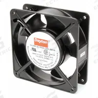 DAYTON Axial Fan: 70 cfm Airflow @ 0.000 in SP, 4 11/16 in Ht, 1 1/2 in Dp, Terminals, IP20, 115V AC (MPN 4WT48). Key specifications — Blade Material: Polybutylene Terephthalate; Brand: DAYTON.
