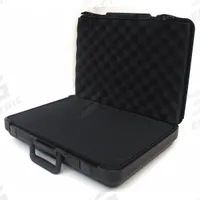 PLATT Protective Case: 10 7/8 in x 15 7/8 in x 2 7/8 in Inside, Pick and Pluck/Solid, Black, 3 lb Wt (MPN 607). Key specifications — Closure Type: TSA Combo Lock with Recessed Latches; Brand: PLATT; Carry-On Size: Yes.