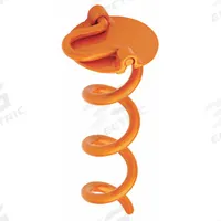 VORTEX Earth Anchor: Orange, Steel, 8 in Overall Lg, 3 in Overall Dia (MPN ANCHFR8-ORG-A). Key specifications — Color: Orange; Material: Steel; Brand: VORTEX; For Use With: Tents.