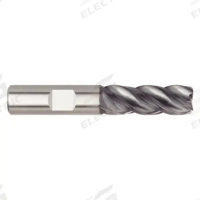 WIDIA HANITA Square End Mill: Carbide, AlTiN Coated, 4 Flute, 1" Mill Dia, 3" LOC - Fast-Cutting Carbide Square End Mills for Steel & Cast Iron
