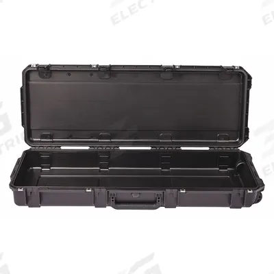 SKB Protective Case: 13 1/2 in x 42 1/2 in x 12 1/8 in, No Foam, Black, 2 Wheels - Standard Long Cases