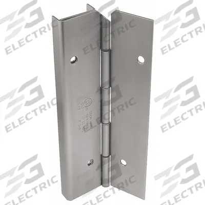 MARKAR Piano Hinge: Stainless Steel, 8 ft Leaf Ht, 1 3/4 in Leaf Wd - Full Mortise-Mount Piano Hinges