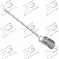 SANI-LAV Hand Scoop: 32 oz Capacity, Silver, 33 in Overall Lg, 5 in Overall Wd, Stainless Steel (MPN 40RD24). Key specifications — attr920828: Yes; attr874515: SANI-LAV; attr874517: Silver; attr920827: No; attr874521: No.