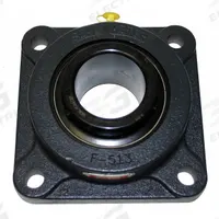 SEALMASTER 4 Bolt Flange Bearing: Radial Ball, 3 1/2 in Bore, Cast Iron, Set Screws, 8 7/16 in Lg (MPN MSF-56). Key specifications — Bore Type: Cylindrical; Brand: SEALMASTER; Lubricant Material: NLGI #2 Equivalent; Mounting Bolt Size: 11/16 in; System of Measurement: Inch.