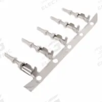 Insulation Support Crimp Contact: Mini Sure-Seal, Male, 20 to 18 AWG, Crimp, Tin, Copper Alloy (MPN 121348-0100). Key specifications — Connection Type: Crimp; Product Packaging Form: 5000-Piece Reel; Wire Size (mm2): 0.4-0.75 mm2; Brand: SURE-SEAL CONNECTIONS; Pole Material: Copper Alloy; Wire Size: 20 to 18 AWG; Compatible with Series: Mini Sure-Seal; Contact Gender: Male.