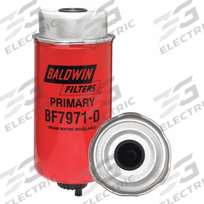 BALDWIN FILTERS Fuel Filter: Cartridge, 7 5/8 in Overall Lg, 3 5/16 in Outside Dia - Can-Type Fuel/Water Separators