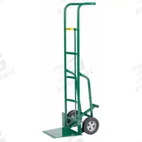 APPROVED VENDOR General Purpose Hand Truck: 800 lb, Flow-Back Handle, Green, Steel, Flat-Free (MPN TF-370-8S). Key specifications — Brand: APPROVED VENDOR; Color: Green.
