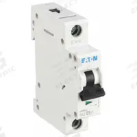 EATON IEC Supplementary Protector: 5 A Amps, 48V DC, 15kA at 277V AC, Lug, FAZ, 277/480V AC, C (MPN FAZ-C5/1-SP). Key specifications — Brand: EATON; Terminal Connection: Lug; DC Voltage Rating: 48V DC; Max. AIR Rating: 15kA at 277V AC; Series: FAZ; AC Voltage Rating: 277/480V AC; Curve Type: C.