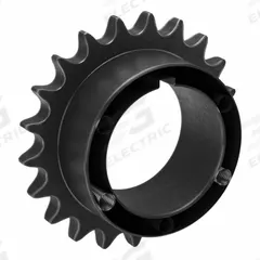 TSUBAKI Single Strand Sprocket: For 60 Chain, 21 Teeth, 5.033 in Pitch Dia, 5.426 in Outside Dia (MPN 60Q21). Key specifications — Brand: TSUBAKI; Required Bushing Series: Q1.